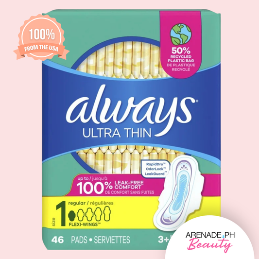 Always Utra Thin Size 1 Regular Flow with Flexi Wings, 46 Pads