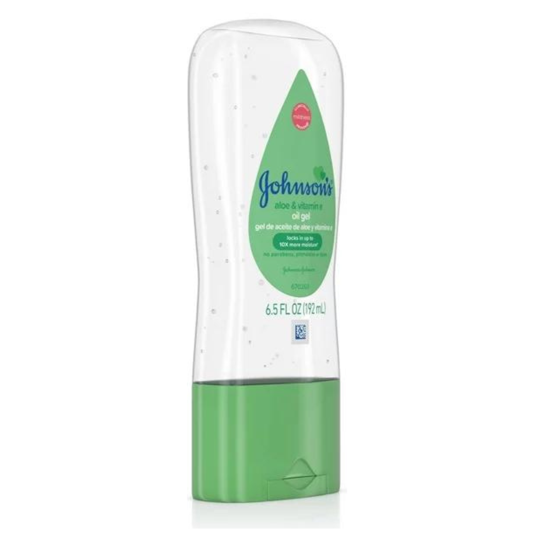 Johnson's Baby Aloe & Vitamin E Oil Gel 6.5 fl oz / 192ml