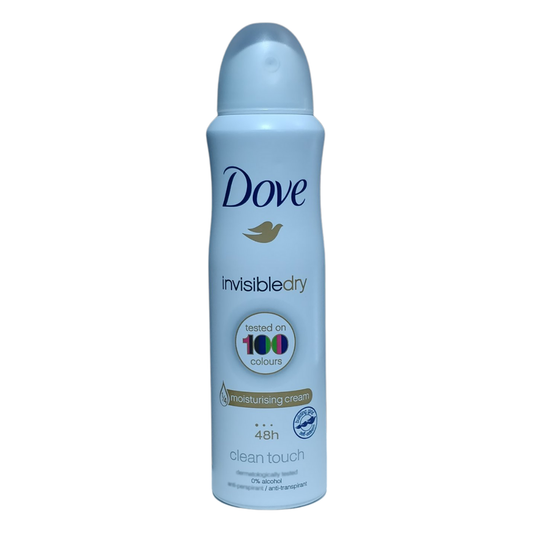 Dove Invisible Dry Moisturizing Cream Clean Touch Anti-Perspirant Spray, 5 oz / 150 ml