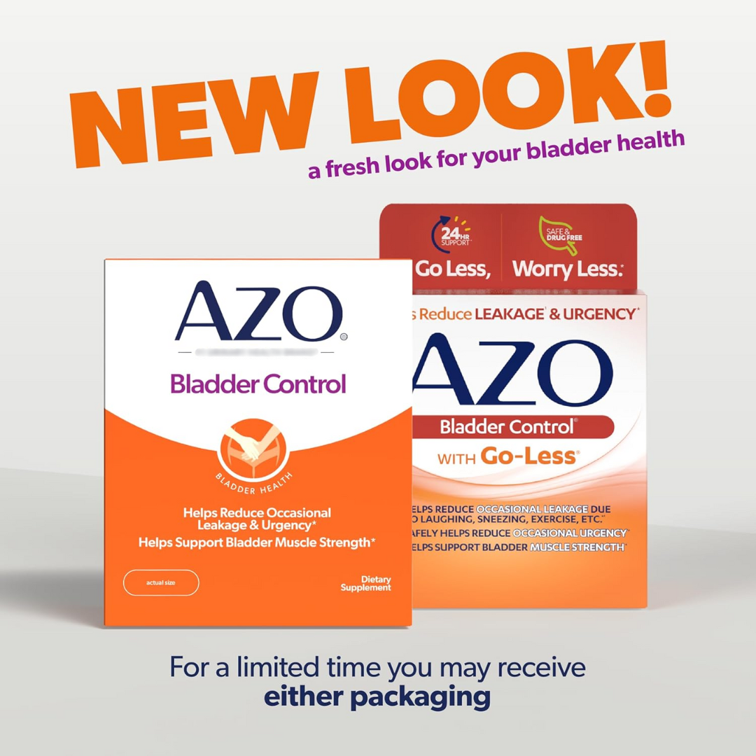 AZO Bladder Control with Go-Less Daily Supplement, (54 Capsules)