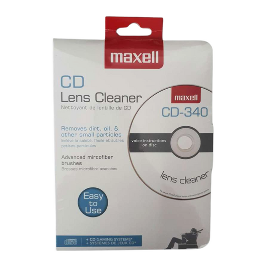 Maxell CD-340 Lens Cleaner Advanced Microfiber Brushes
