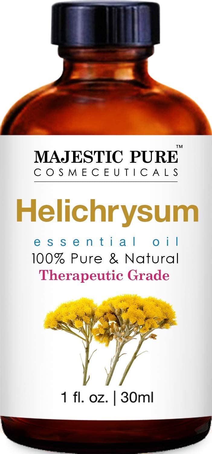 Majestic Pure Helichrysum Essential Oil, 100% Pure & Natural Therapeutic Grade Quality, 1 fl.oz / 30ml