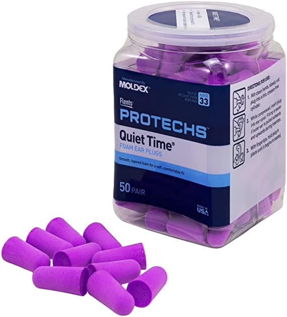Flents Quiet Time From the USA Foam Ear Plugs 50 Pair (NRR 33)