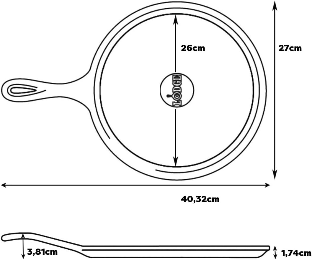 Lodge  Cast Iron Pre - Seasoned, 10.5 Inches