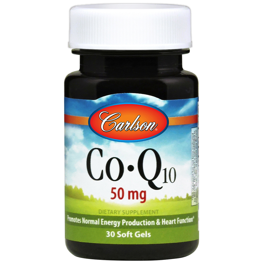 Carlson CoQ10 50 mg 30 Softgels Energy Production & Heart Function