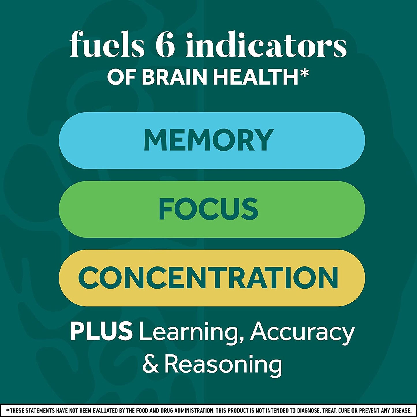 Neuriva Nootropic Brain Support Supplement + Vitamin B6, B12 & Folic Acid, 30 Capsules