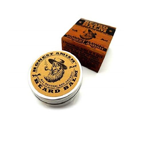 Honest Amish Beard Balm Leave-in Conditioner - Made with only Natural and Organic Ingredients - 2 Ounce