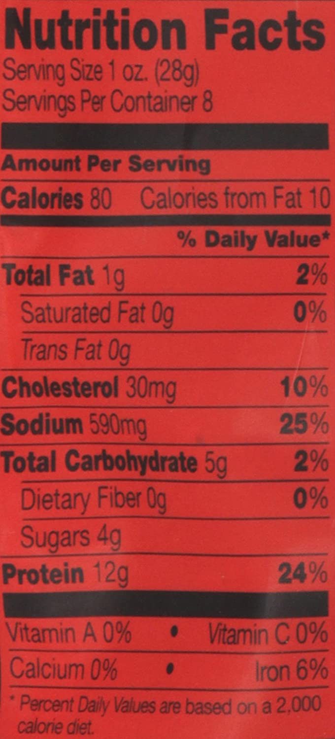 Jack Link’s Beef Jerky, Original 1/2 Pounder Bag Made with 100% Premium Beef