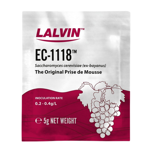Lalvin EC-1118 Dried Wine Yeast, 1 Piece