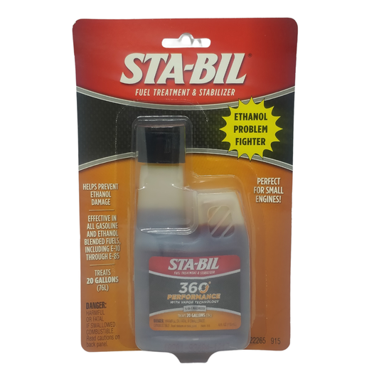 STA-BIL Fuel Treatment & Stabilizer 360 Performance Treats 20 Gallons, 4 oz / 118 ml