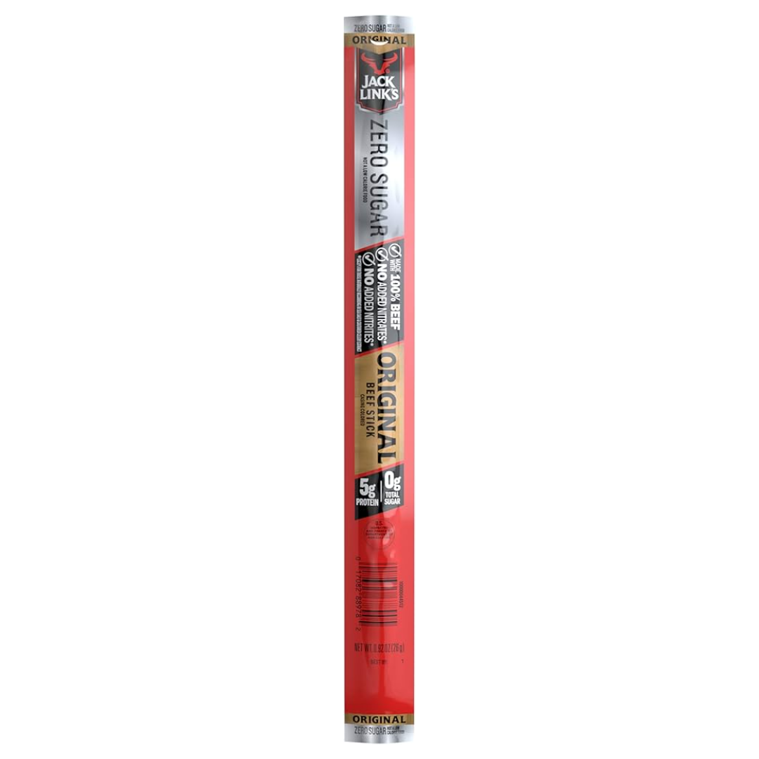 Jack Link's Zero Sugar Original Ready to Eat Beef Stick 5 g Protein, 1 Count
