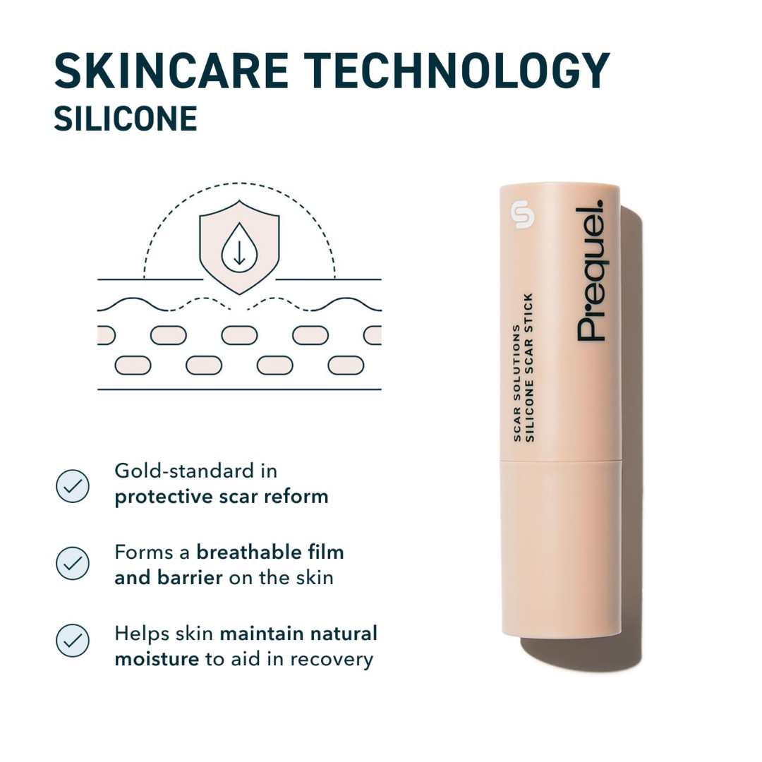 Prequel Silicone Scar Stick Solution, 0.20 oz / 5.7 g