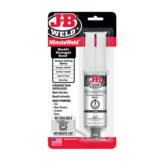 JB Weld MinuteWeld Instant-Setting Epoxy 0.85 fl oz / 25ml (50101)