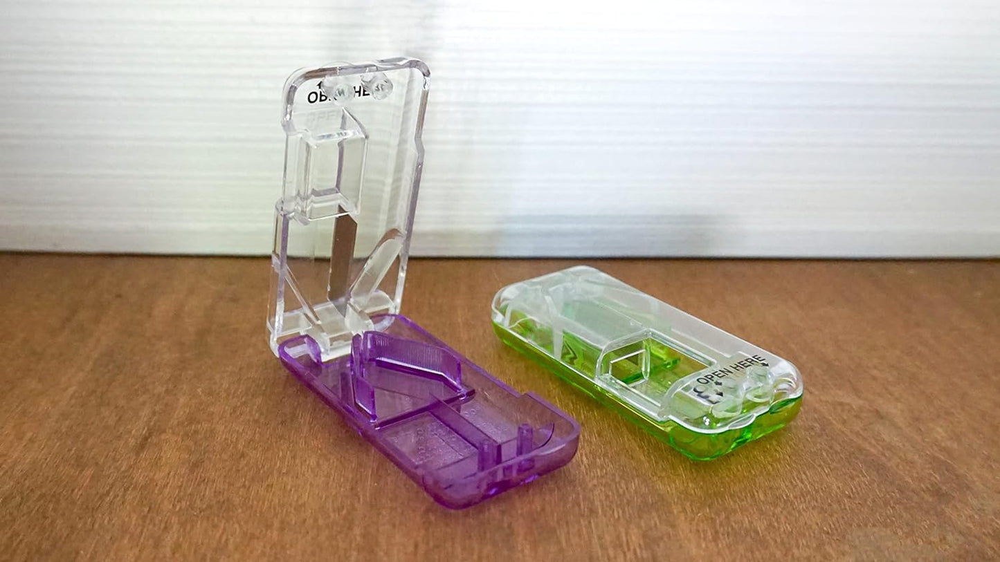 Ezy Dose Pill Cutter Dispense Pill Half (1 Pill Cutter) COLORS MAY VARY