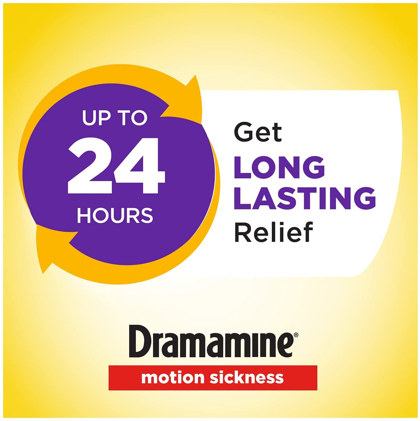 Dramamine All Day Less Drowsy 25 mg Motion Sickness Relief, 8 Tablets
