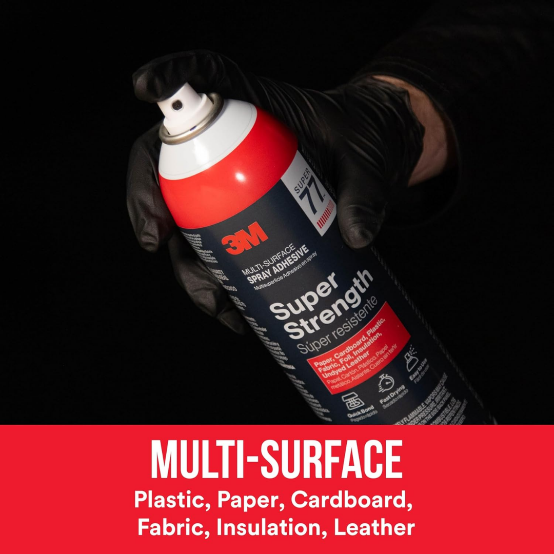 3M Super Strength 77 Multi-Surface Spray Adhesive, 7.35 oz / 208 g