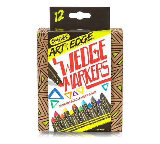 Crayola Art with Edge, 12 ct. Broad Line Wedge Markers (58-7212)