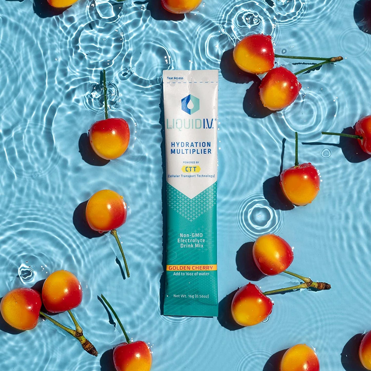 Liquid I.V | Hydration Multiplier, Electrolyte Powder, Watermelon (0.56oz/ 16g)