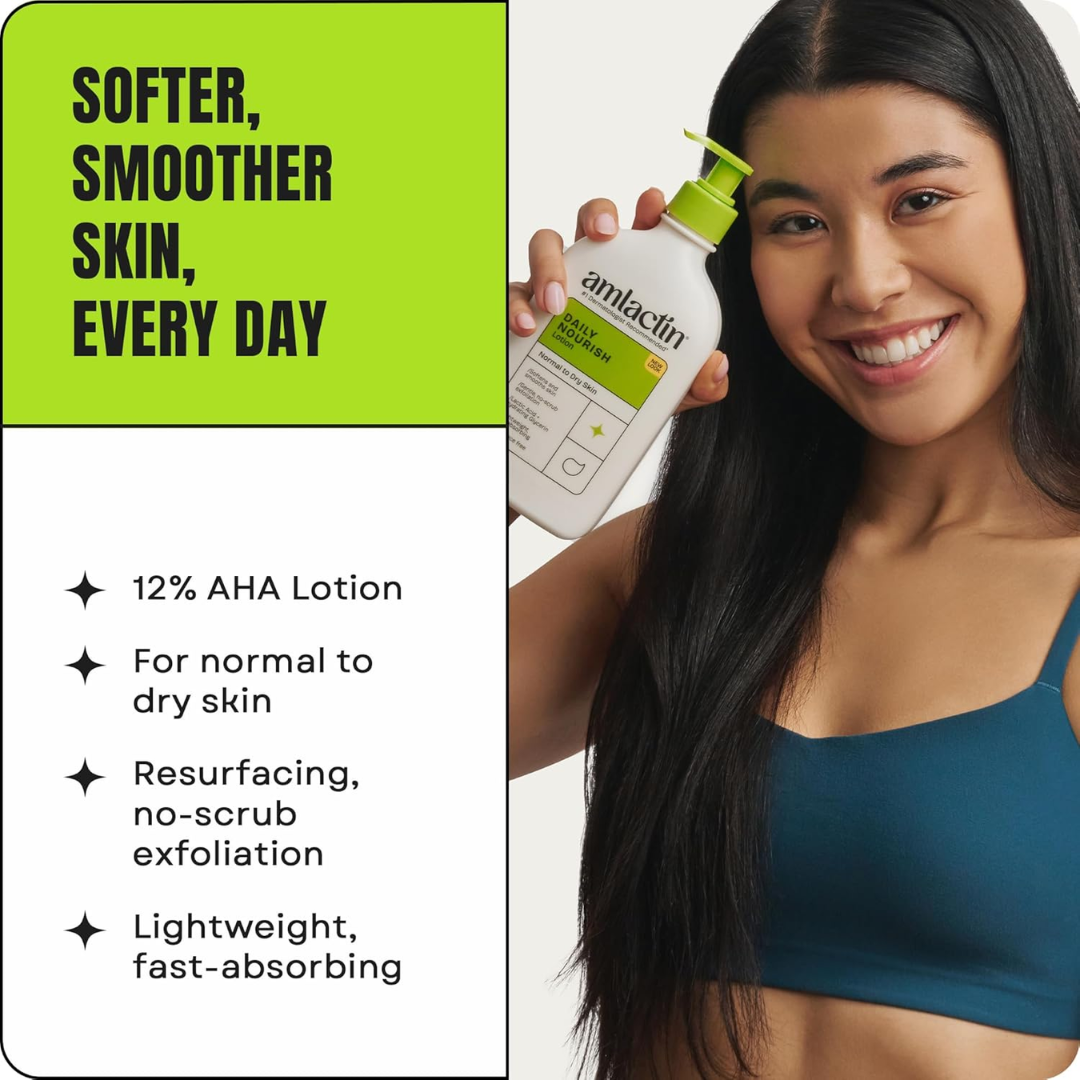 AmLactin Daily Nourish Lotion, 7.9 oz / 225 g (PACKAGING MAY VARY)