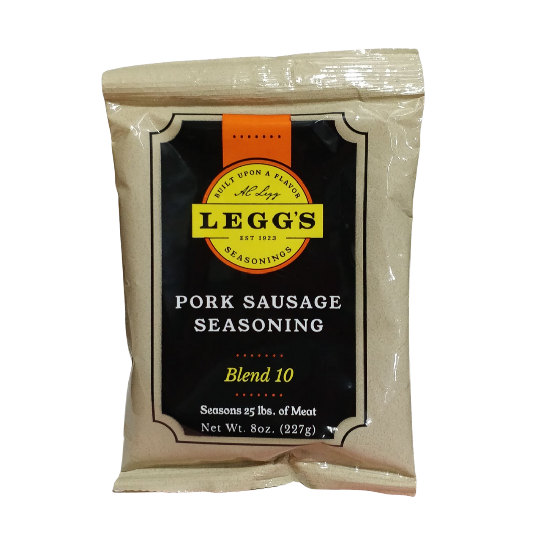 A.C. Legg Blend 10 Pork Sausage Seasoning, Seasons 25 lbs of Meat, 8 oz / 227 g
