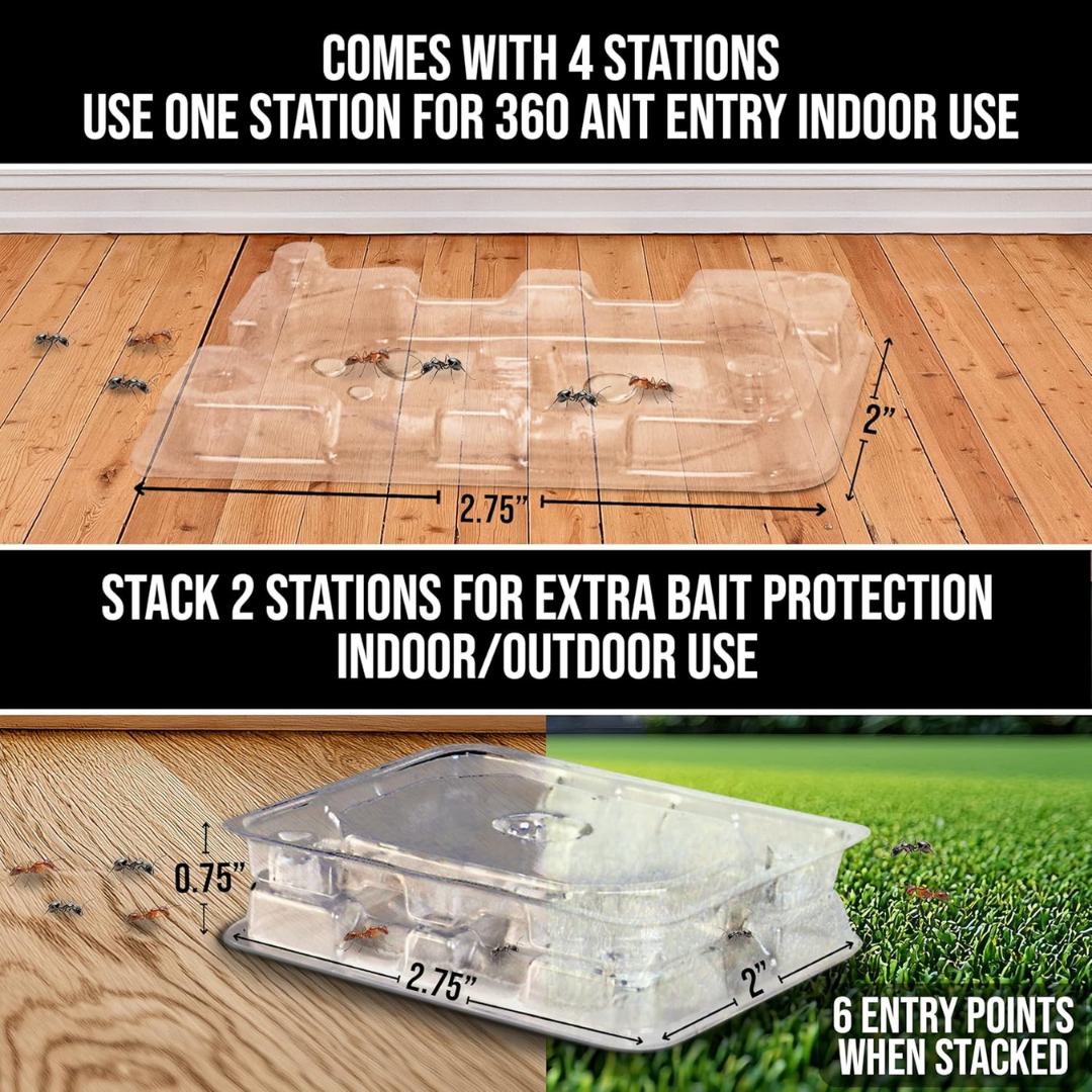 Catchmaster DefiAnt Liquid Ant Bait , 1 Ant Bait Bottle 4 Bait Stations