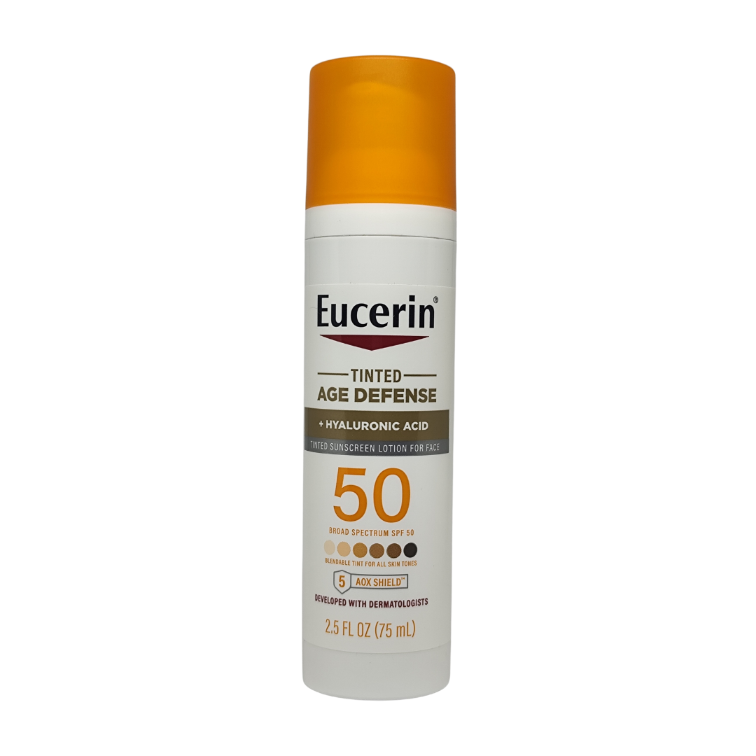 Eucerin Tinted Age Defense Sunscreen Lotion SPF 50, 2.5 fl. oz. / 75 ml