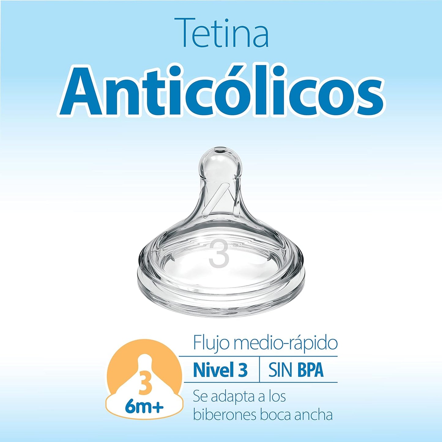 Dr. Brown's Natural Flow Anti-Colic Nipple Wide Neck 2 Pack