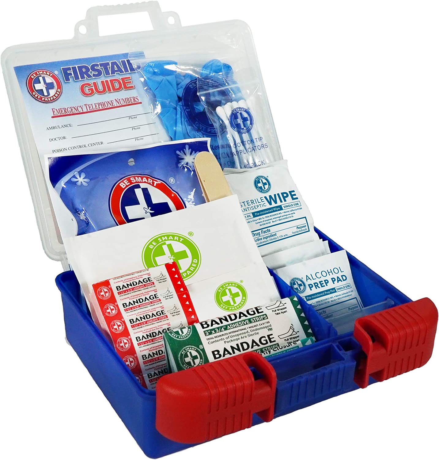 Be Smart Get Prepared Home Work Travel First Aid 110 Pcs (10-HBC-01082REV1)