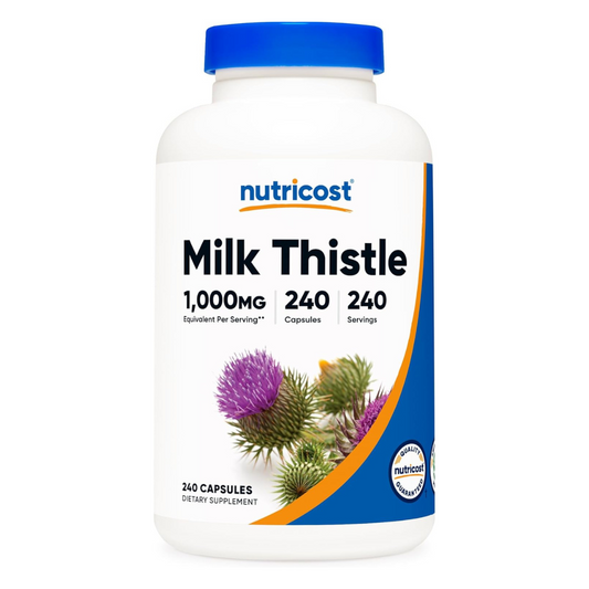 Nutricost Milk Thistle 1,000mg Supplement 240 Capsules