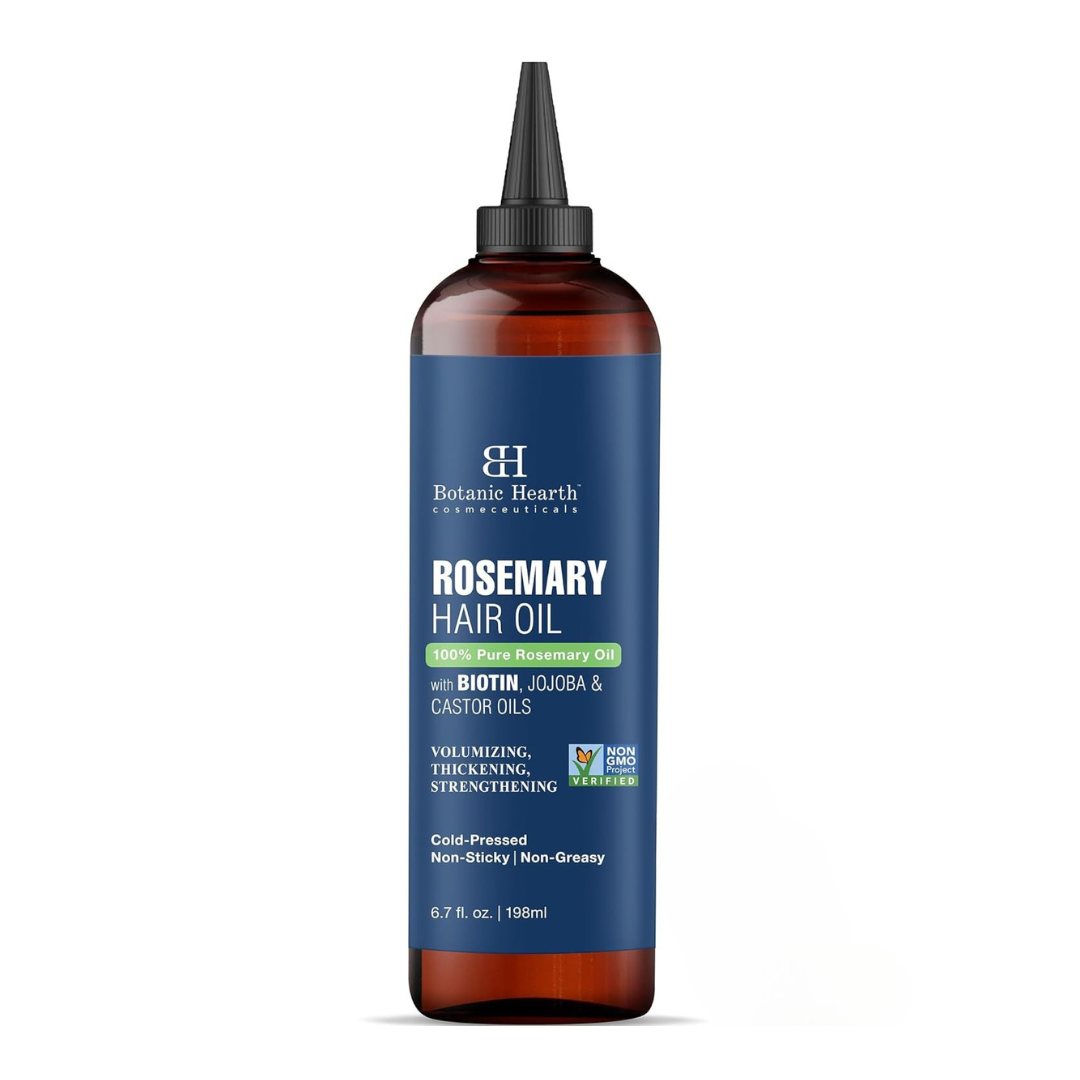 Botanic Hearth Rosemary Hair Oil with Biotin, Jojoba & Castor Oil 6.7 fl oz / 198ml