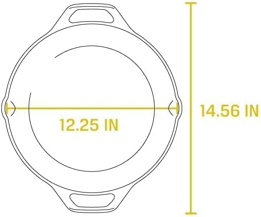 Lodge Cast Iron Skillet 12 Inch Pre-Seasoned, 1 Piece