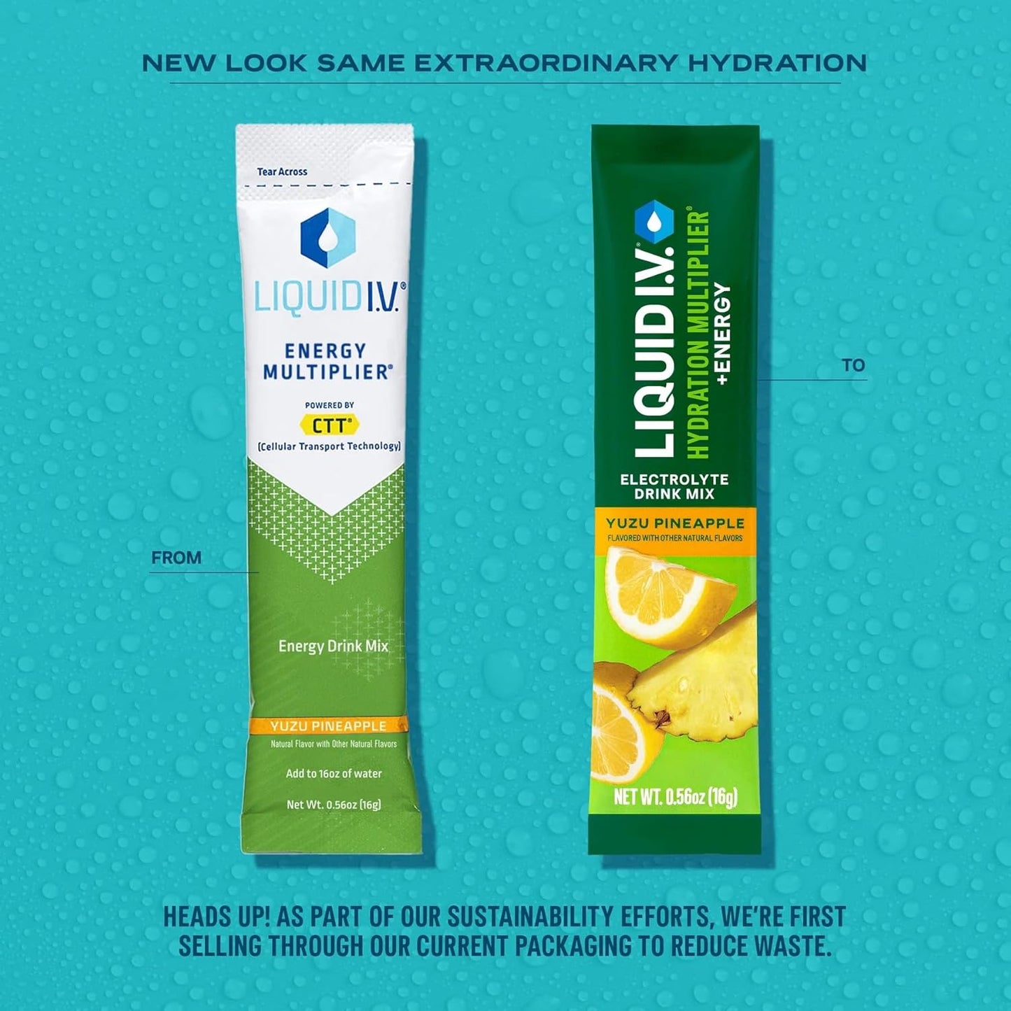 Liquid IV Hydration Multiplier + Energy Electrolyte Drink Mix 14 Stick