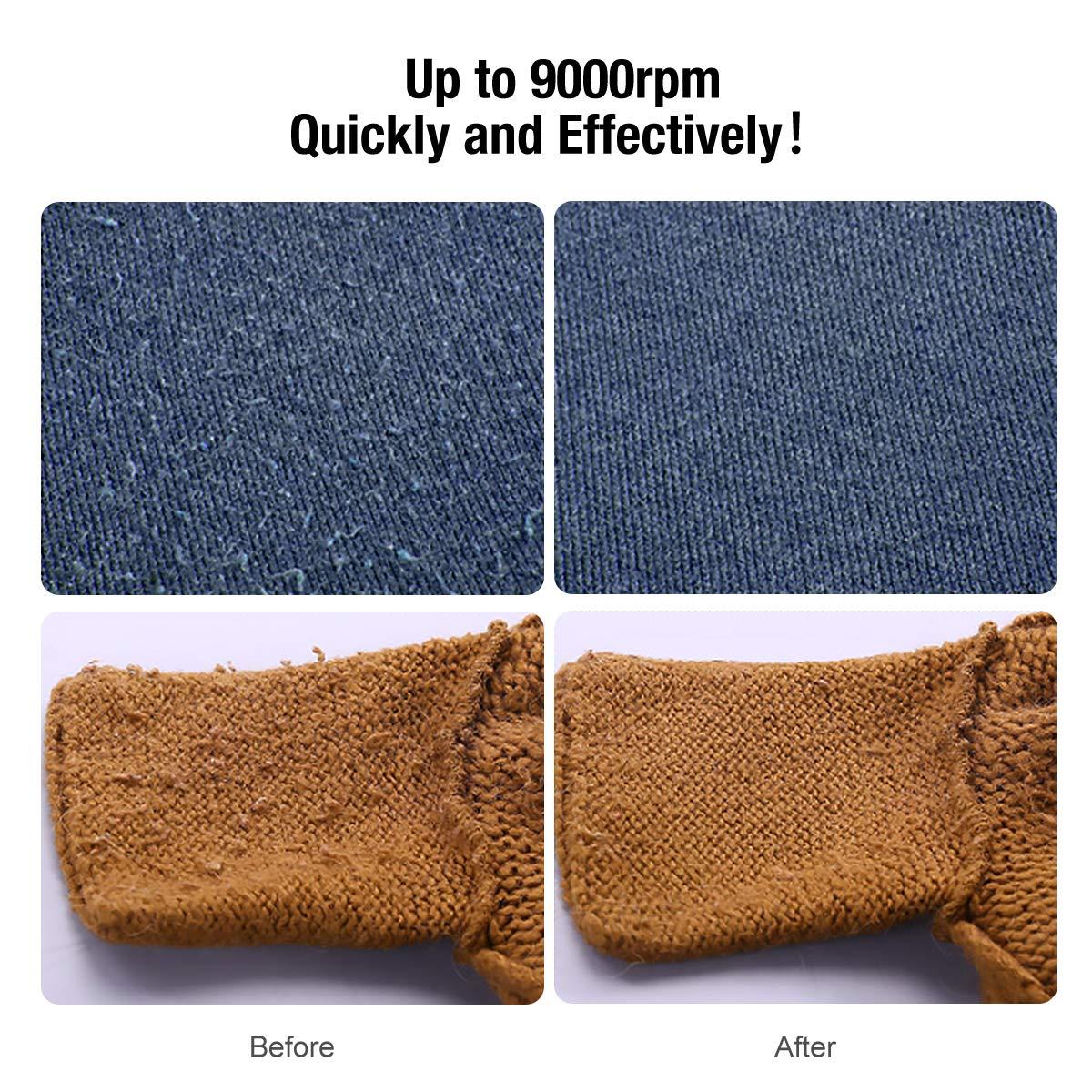 Beautural Portable Fabric Shaver and Lint Remover with 2-Speeds (Gray)