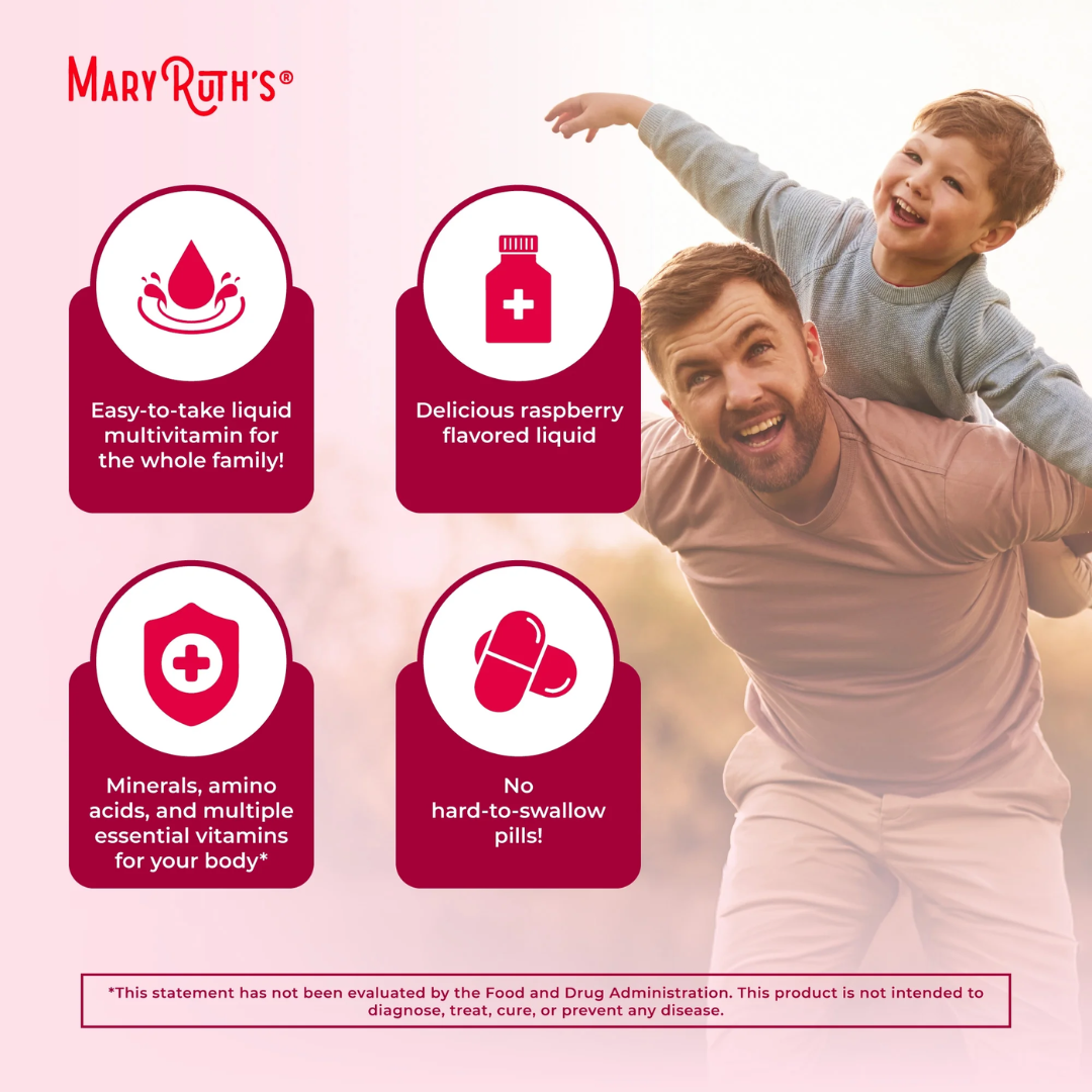 Mary Ruth's Liquid Morning Multivitamin Raspberry, 450 ml / 15.22 oz