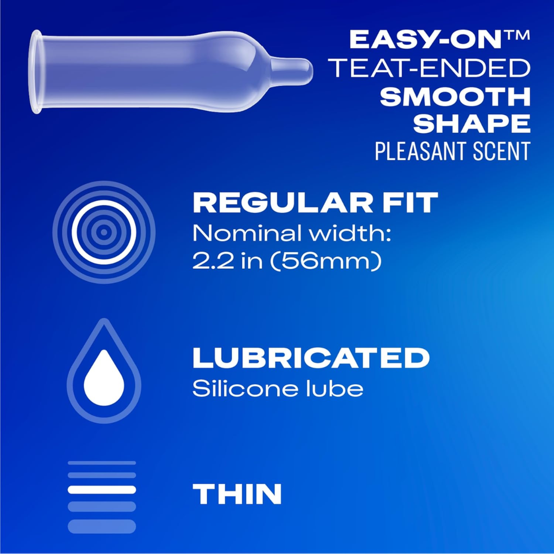 Durex Extra Sensitive Thin Regular Fit, 24 Latex Condoms