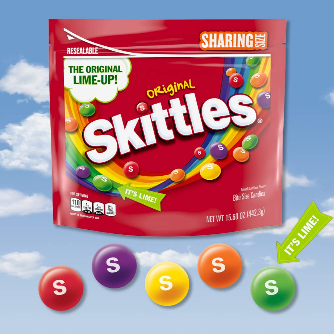 Skittles Gummies Resealable Sharing Size