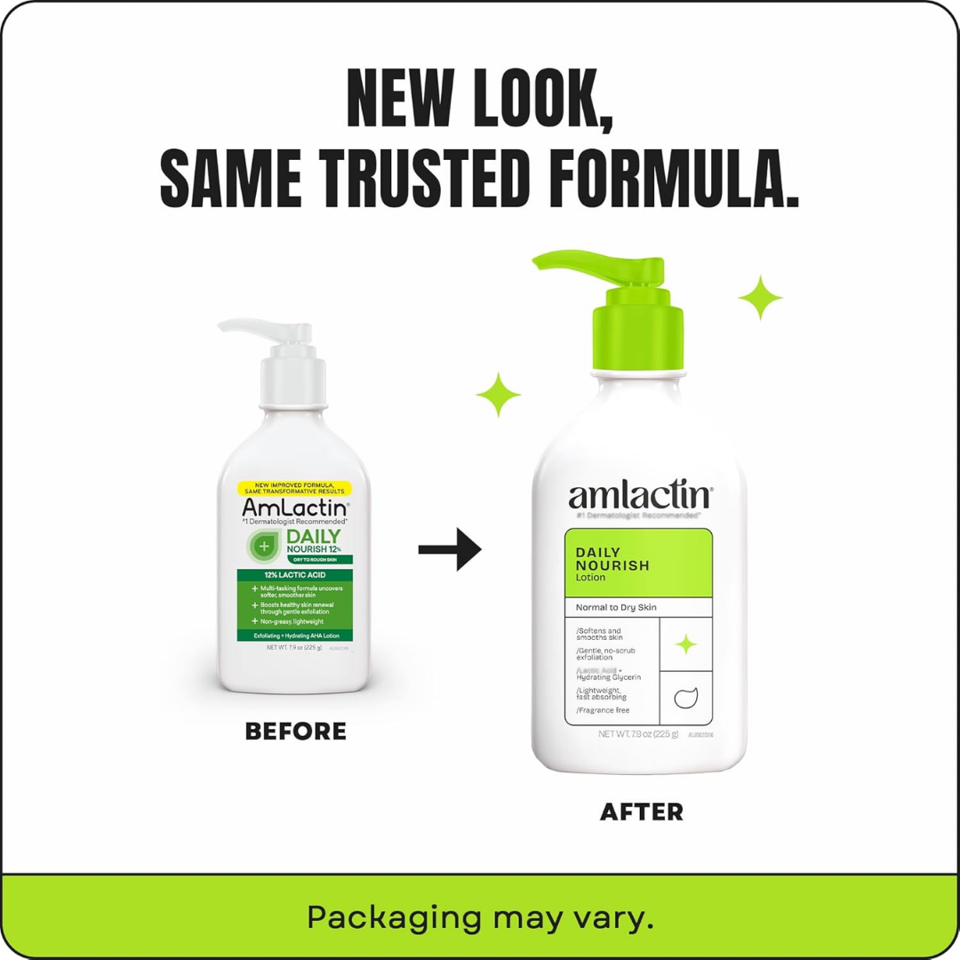 AmLactin Daily Nourish Lotion, 7.9 oz / 225 g (PACKAGING MAY VARY)