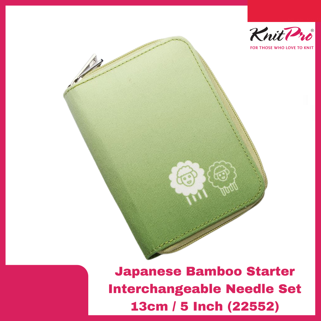 Knitpro Japanese Bamboo Starter Interchangeable Needle Set 13cm / 5 Inch (22552)