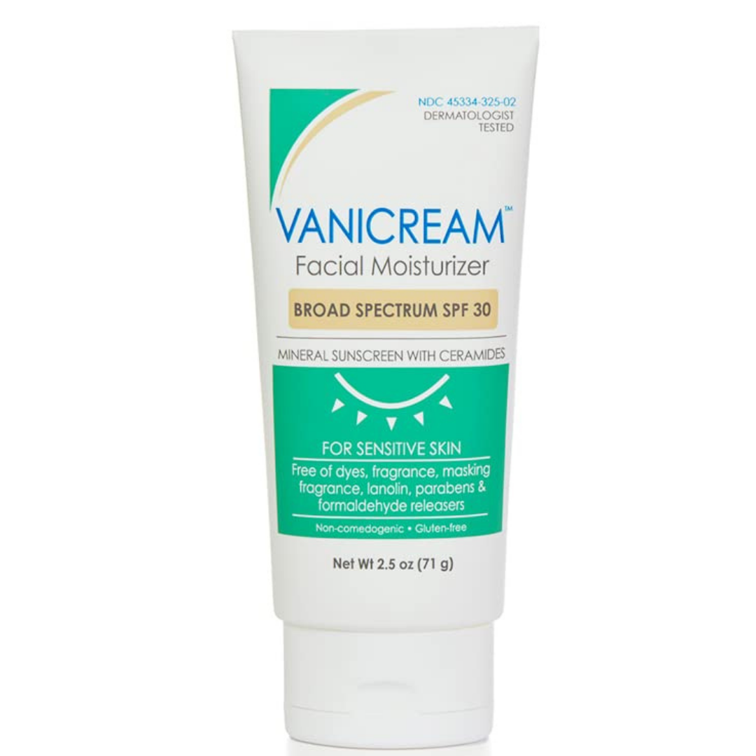 Vanicream Facial Moisturizer Mineral Sunscreen With Ceramides Broad Spectrum SPF 30 - 71g