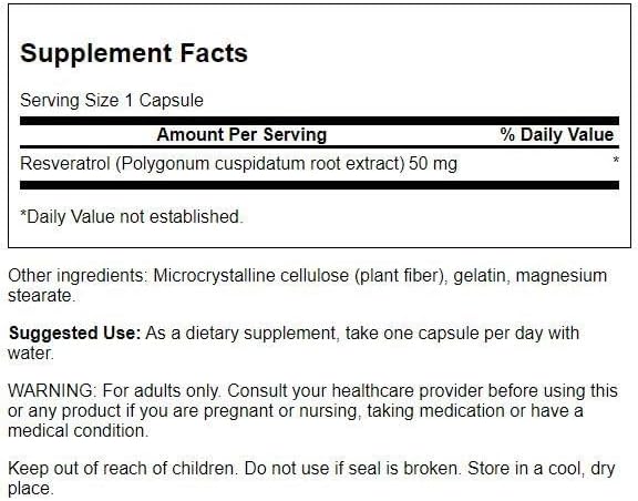 Swanson Resveratrol Cardiovascular Health