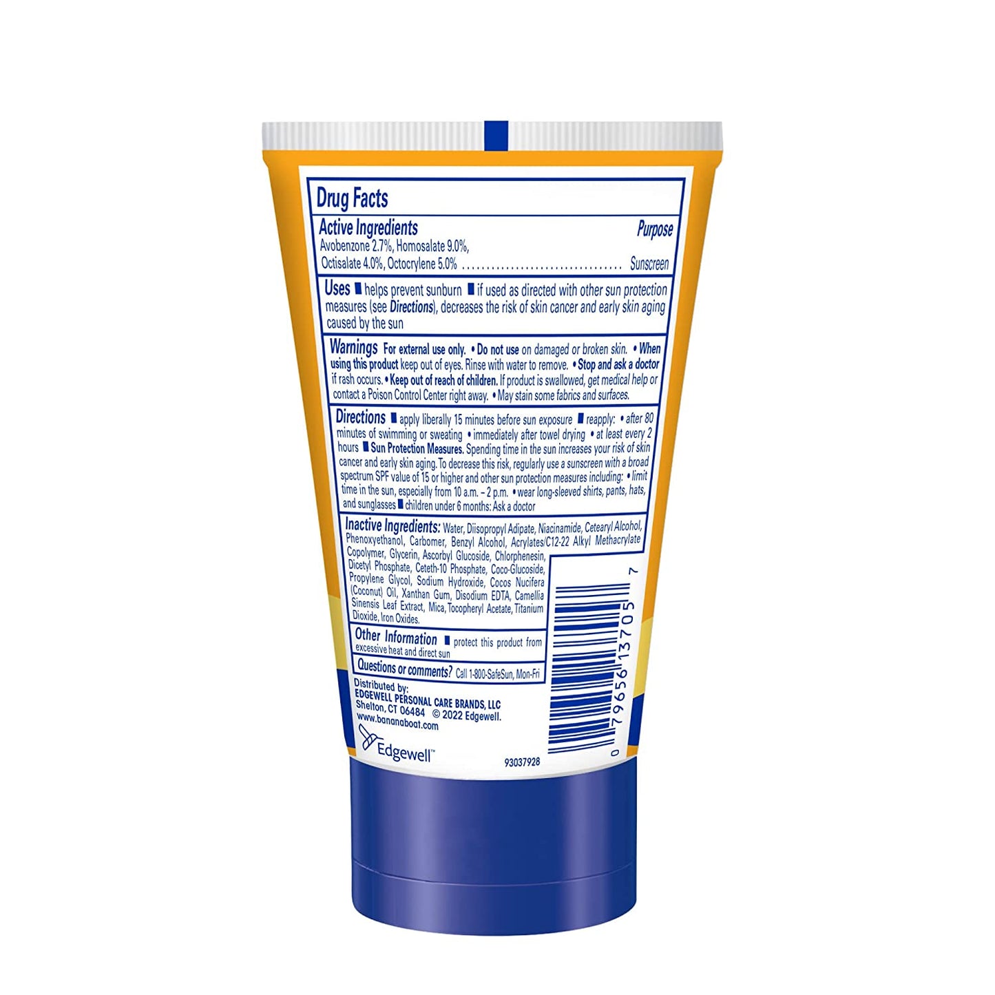 Banana Boat Protect + Vitamins Sunscreen Lotion SPF 50+ 133ml / 4.5 fl oz