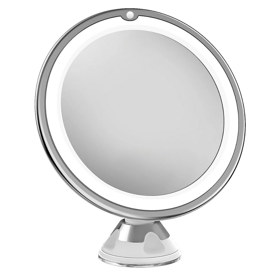 Magnifying Lighted Vanity Mirror with Suction by Honest Tools