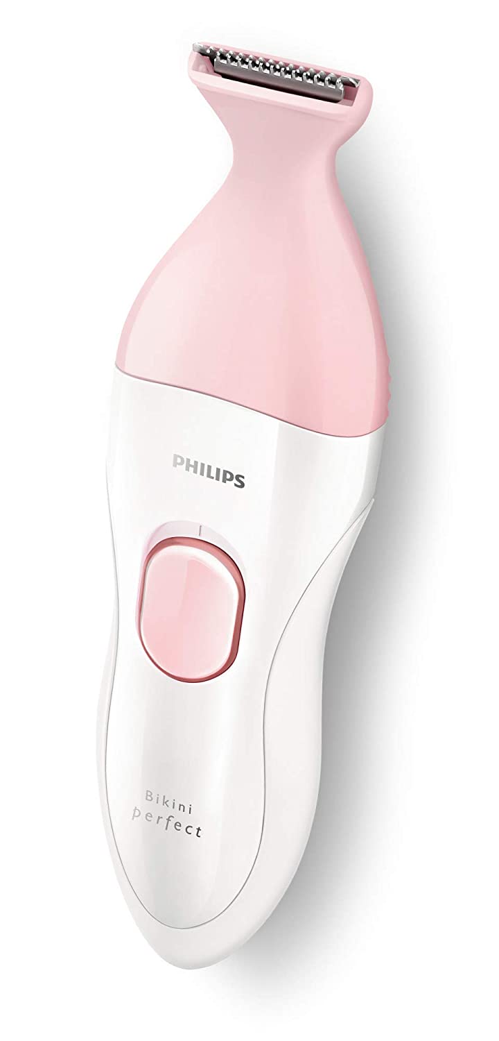 PHILIPS BikiniPerfect Advanced, Wet & Dry Trimmer for Bikini, cordless and rechargable use, 3 attachments HP6376/61