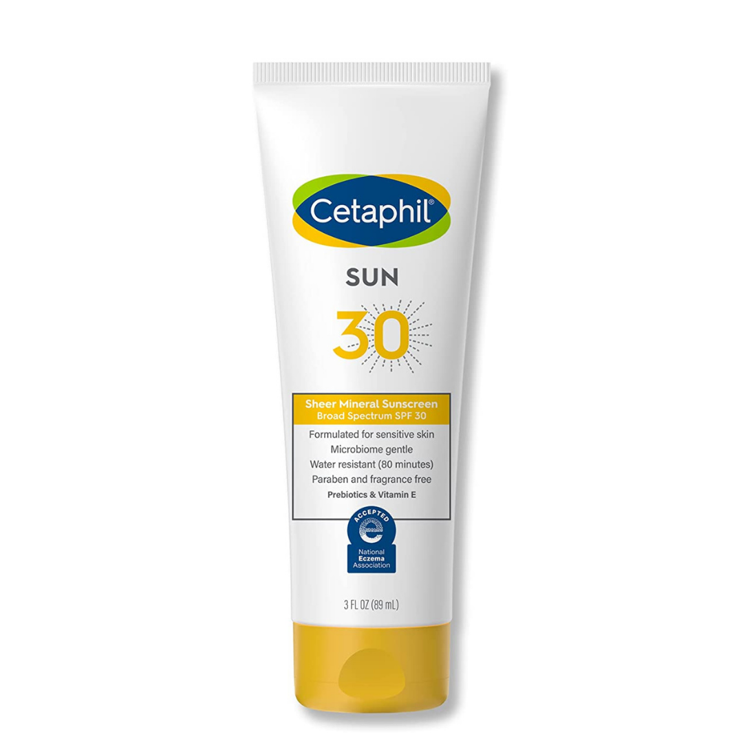 Cetaphil Sheer Mineral Sunscreen Lotion Broad Spectrum Formulated For Sensitive Skin