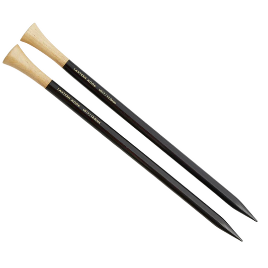 The Lantern Moon Ebony Wood Single Pointed Needles 14 Inches (35cm)