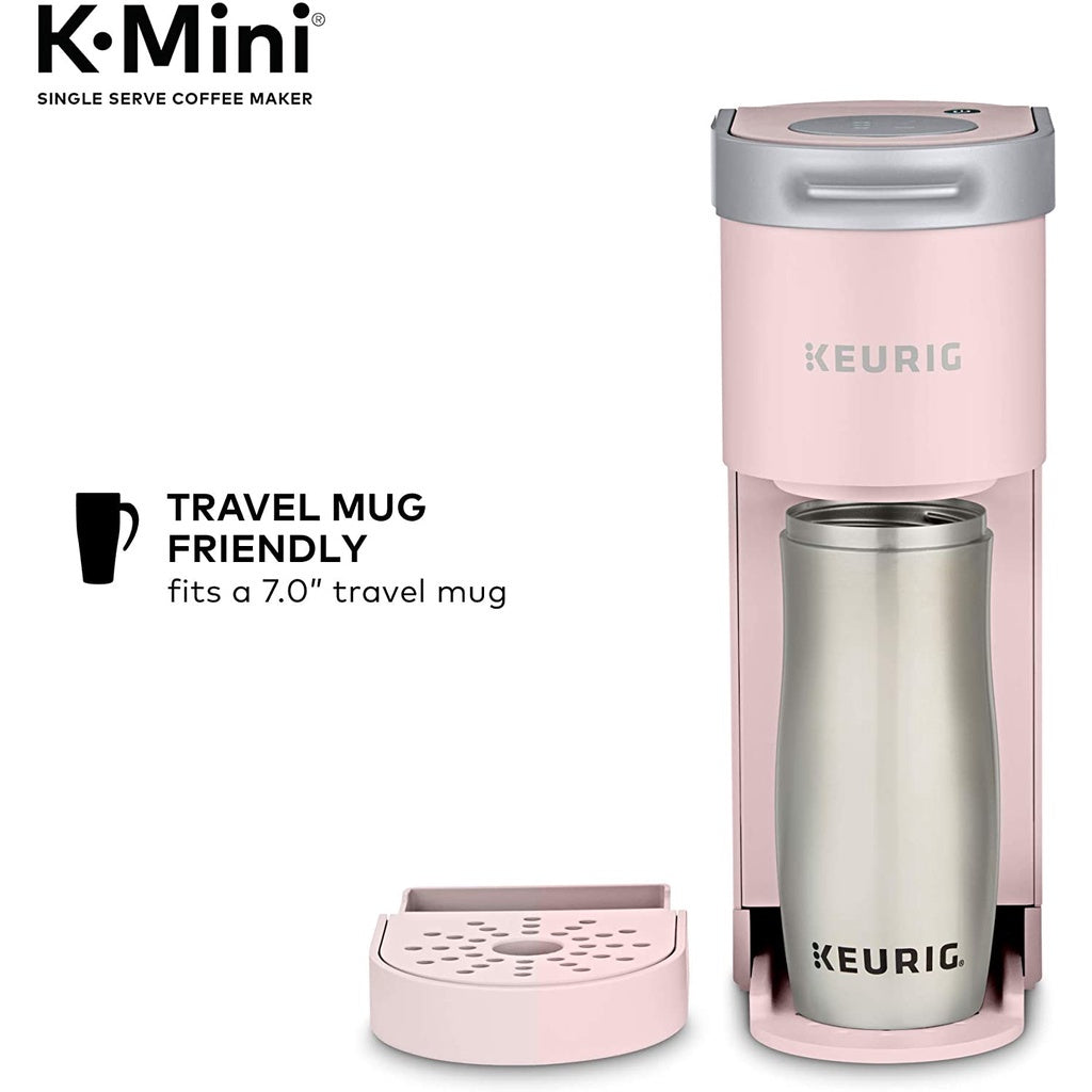 Keurig K-Mini Coffee Maker, Single Serve K-Cup Pod Coffee Brewer, 6 to 12 oz. Brew Sizes, Dusty Rose