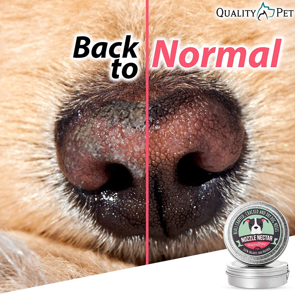 Quality Pet Nozzle Nectar 100% Organic and Natural Dog Nose Balm, 2 oz.