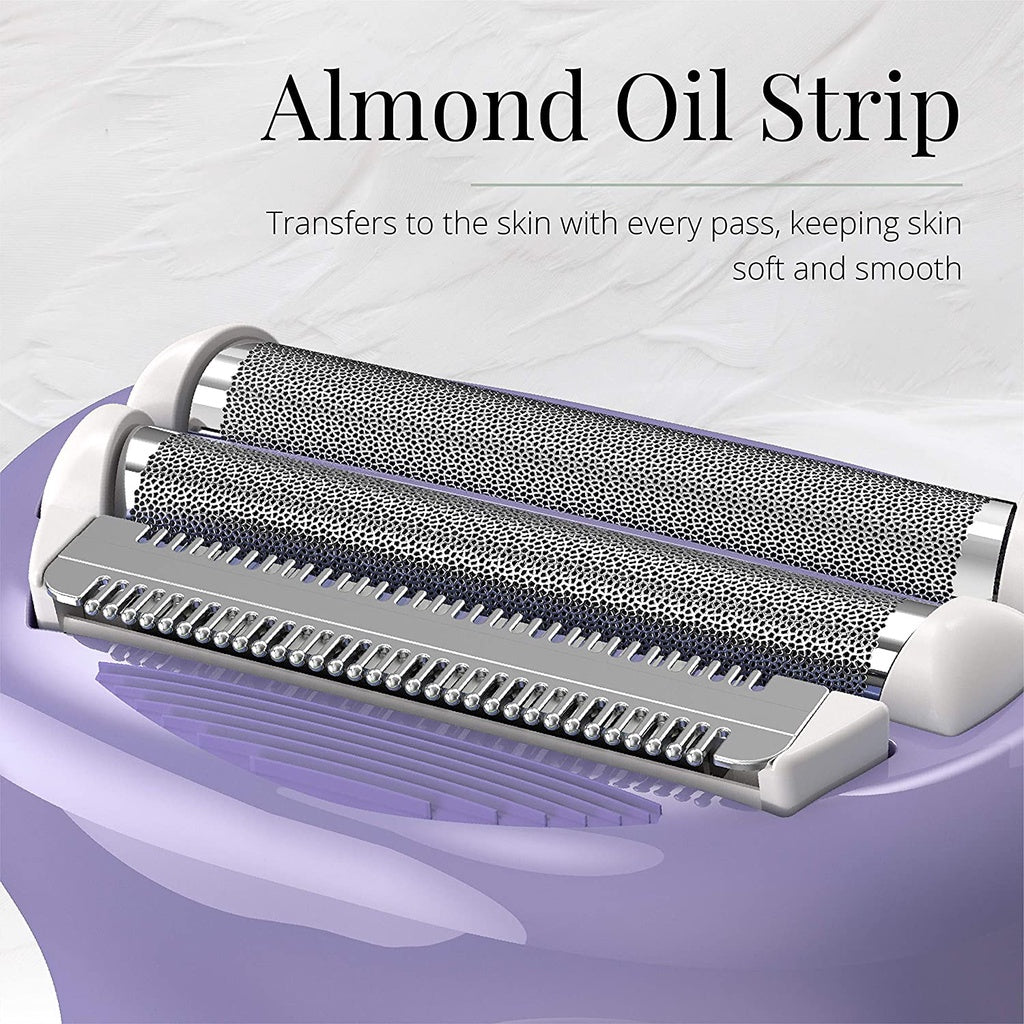 Remington WDF5030 Smooth & Silky 4-Blade Smooth Glide Electric Shaver & Bikini Trimmer for Women