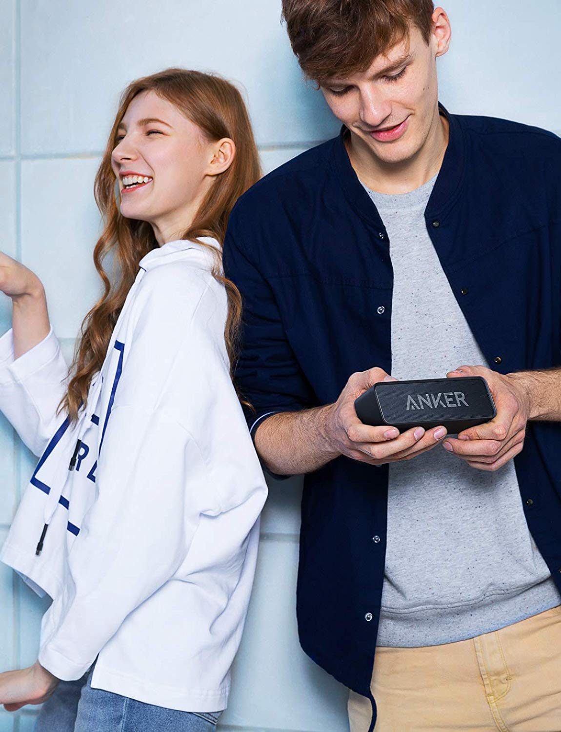 Anker Bluetooth Speaker SoundCore with Loud Stereo Sound, 24-Hour Playtime, 66 ft. Range