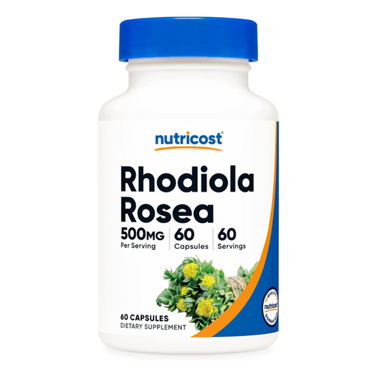 Nutricost Rhodiola Rosea 500mg Supplement 60 Capsules